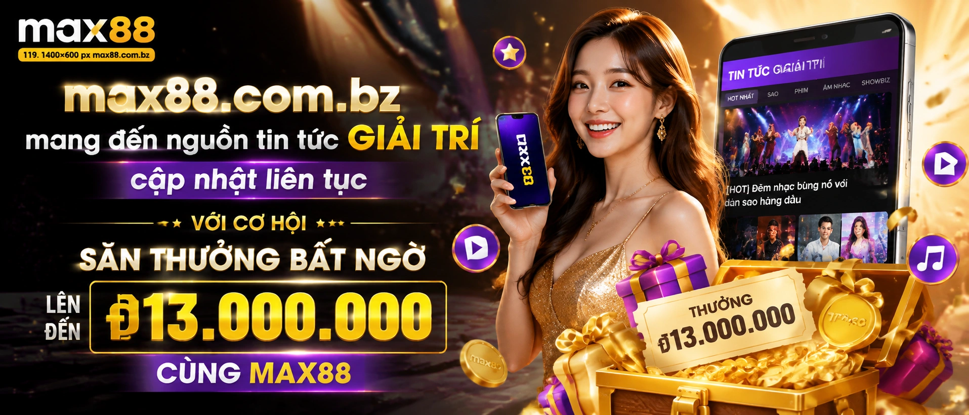 Bảng tin nổi bật và khu cập nhật thương mại